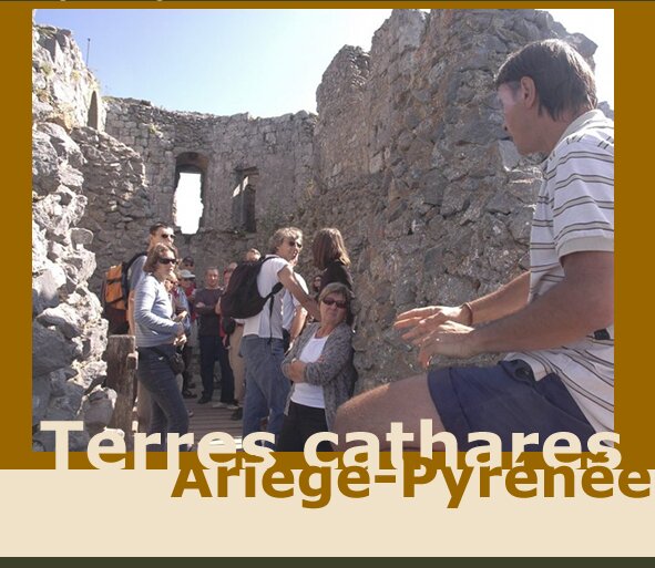 Fabrice Chambon guide au château de Montségur